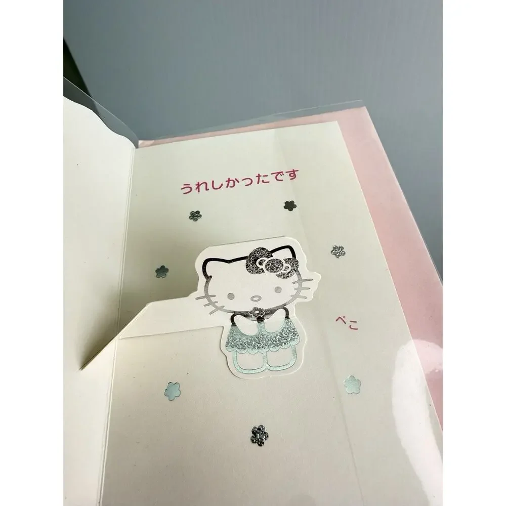 Vtg 2003 Hello Kitty Pop-Up Thank You Card Sanrio Japan Heisei Retro Deadstock